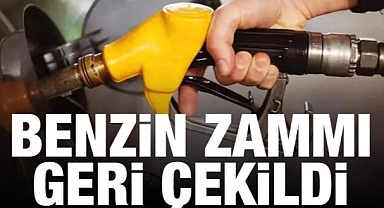 Son dakika: Benzin zammı geri çekildi