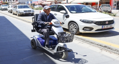 Yahyalı Belediyesinden bir engelliye akülü skuter