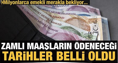 Zamlı emekli maaşlarının yatırılacağı tarihler belli oldu