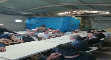 AK Parti TBMM Grup Başkanı Yılmaz ile Milletvekili Soluk, Ulaş'ı ziyaret etti