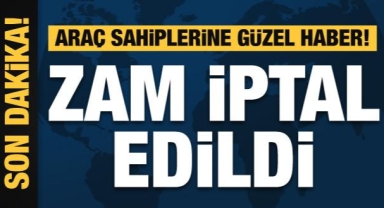 Araç sahiplerine güzel haber! Akaryakıt zammı iptal edildi
