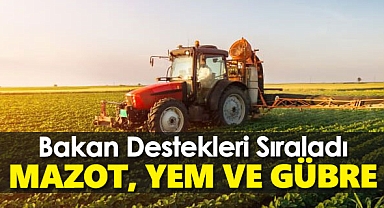 Bakan Kirişci'den mazot, gübre ve yem müjdesi