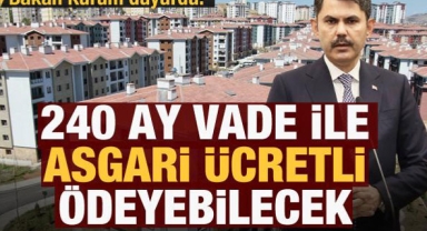 Bakan Kurum, TOKİ projesinin detaylarını duyurdu