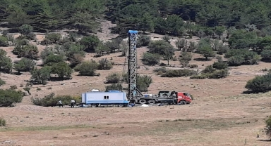 Beypazarı'nda su ihtiyacı için sondaj çalışması