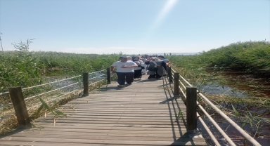 Bosna Hersekli öğrenciler, Sultan Sazlığı Milli Parkı'nı gezdi