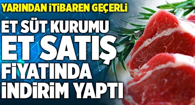Et ve Süt Kurumu'ndan kuzu eti fiyatında yüzde 25 indirim