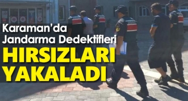 Karaman'da Jandarma Dedektifleri hırsızları yakaladı!