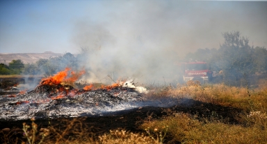 Kayseri'de otluk alanda çıkan yangın söndürüldü