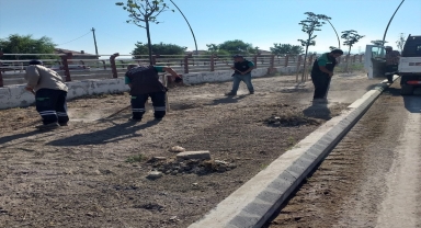 Kayseri'de yeşil alan çalışmaları sürüyor