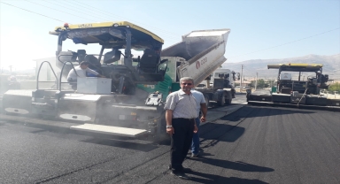 Kazımkarabekir Belediyesinin asfaltlama çalışmaları