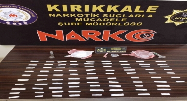 Kırıkkale'de iş yerinde uyuşturucu madde bulunduran zanlı tutuklandı