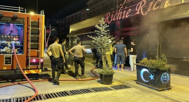 Kırıkkale'de kafede çıkan yangın hasara yol açtı