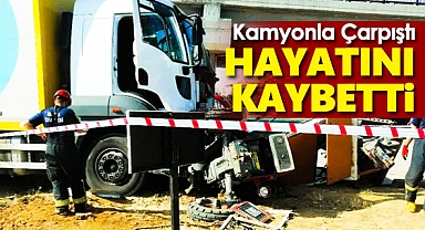 Kamyon ile çarpışan traktörün sürücüsü öldü