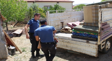 Konya'da yalnız yaşayan kadına polis sahip çıktı