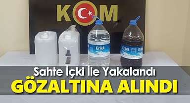 Sahte içki operasyonunda 19 litre alkol ele geçirildi