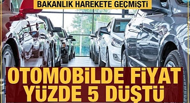 Otomobilde fiyat yüzde 5 düştü