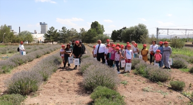 Sivas'ta Kur'an kursu öğrencileri uygulama bahçesini ziyaret etti