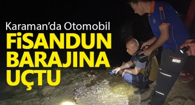 Sondakika: Fisandun Barajına Araç Uçtu