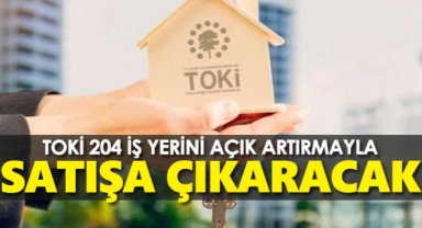 TOKİ 204 İş yeri açık artırmayla satışa çıkaracak