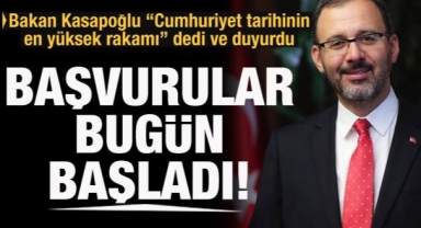 Üniversiteli Gençler Dikkat! Başvurular Başladı