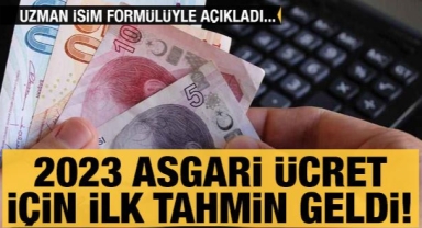 2023 Asgari ücret zammı için 7500 TL tahmini: Formülüyle açıkladı