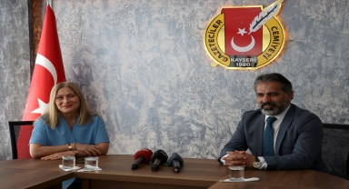 AK Parti İl Kadın Kolları Başkanı Timuçin'den KGC Başkanı Kösedağ'a ziyaret