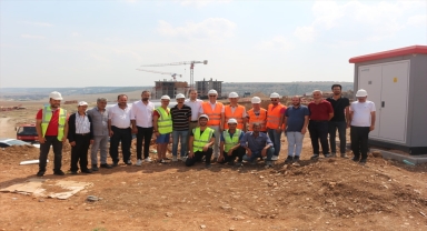 AK Parti Odunpazarı İlçe Başkanı Acar TOKi şantiye alanında incelemelerde bulundu