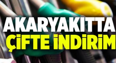 Akaryakıtta çifte indirim, bir geldi tam geldi!