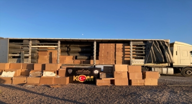 Aksaray'da 7 milyon 500 bin dolu makaron ele geçirildi