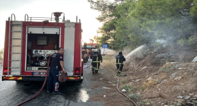 Alanya'da çıkan orman yangını söndürüldü