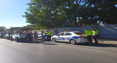 Alanya'da safari araçları denetlendi