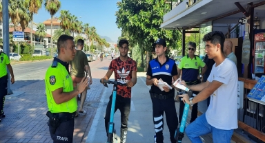 Alanya'da skuter denetimi yapıldı