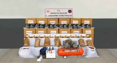 Antalya'da 1 ton 120 kilogram kaçak tütün ele geçirildi
