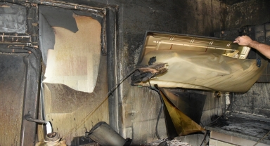 Bahşılı'da müstakil evde çıkan yangın hasara neden oldu