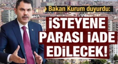 Bakan Kurum'dan sosyal konut açıklaması: Ödeyemeyene parası iade edilecek
