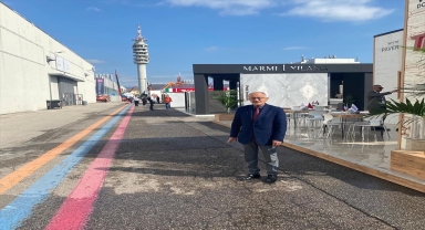 Beyşehir'in doğal taş ve mermeri İtalya'daki fuarda yer aldı
