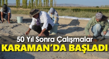 Canhasan Höyükleri'nde 50 yıl aranın ardından tekrar kazı çalışmaları başladı