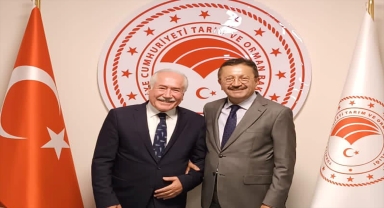 Güdül Belediye Başkanı Yalçın, Tarım ve Orman Bakan Yardımcısı Tiryaki'yi ziyaret etti