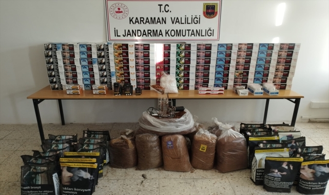Karaman'da 116 bin 800 boş makaron ele geçirildi