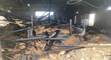 Karaman'da ahır yangını söndürüldü