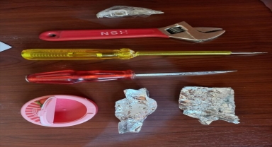 Kayseri'de hırsızlık şüphelisi tornavida ve İngiliz anahtarıyla yakalandı