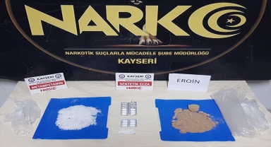 Kayseri'de uyuşturucu operasyonunda 2 şüpheli kovalamaca sonucu yakalandı
