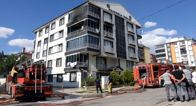 Kırıkkale'de evde çıkan yangın hasara neden oldu