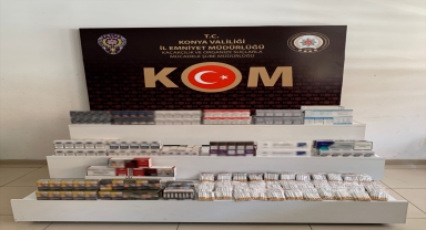Konya'da 1030 paket gümrük kaçağı sigara ele geçirildi