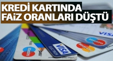 Kredi kartı faizleri düştü