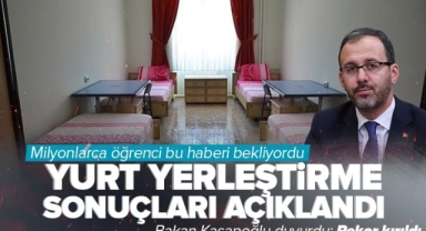 KYK yurt başvuru sonuçları açıklandı!