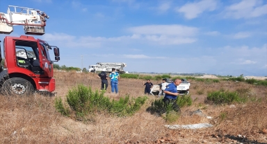 Serik'te takla atan otomobilin sürücüsü yaralandı