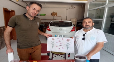 Sorgun'da engellilere yönelik ebru kursu açıldı