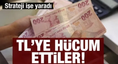 Strateji meyvelerini verdi: Türk Lirası'na hücum ettiler