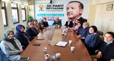 AK Parti Beypazarı Kadın Kolları Başkanlığı toplantısı yapıldı